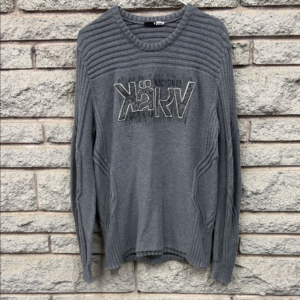 Kärv Men's Gray Crewneck Sweater